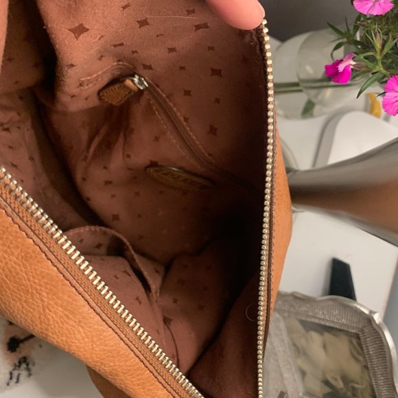 FOSSIL BROWN LEATHER BAG - Picture 13 of 14